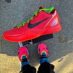 Nike Kobe 6 Protro Reverse Grinch Bright Crimson Green Black FV4921-600 size 14